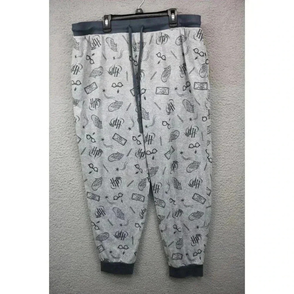 Wizarding World Harry Potter Pajama Set-Size XL-Drawstring-Pockets-Capri - Picture 5 of 6